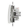 Кнопка на два напрямки Білий Sedna Design Schneider Electric SDD111116