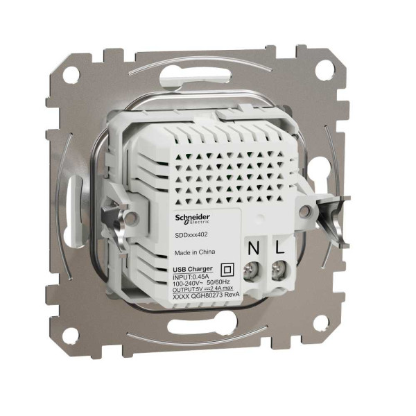 USB розетка тип A+C 2,4A Білий Sedna Design Schneider Electric SDD111402