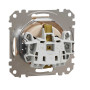 Розетка з заземленням та зі шторками Бежевий Sedna Design Schneider Electric SDD112022