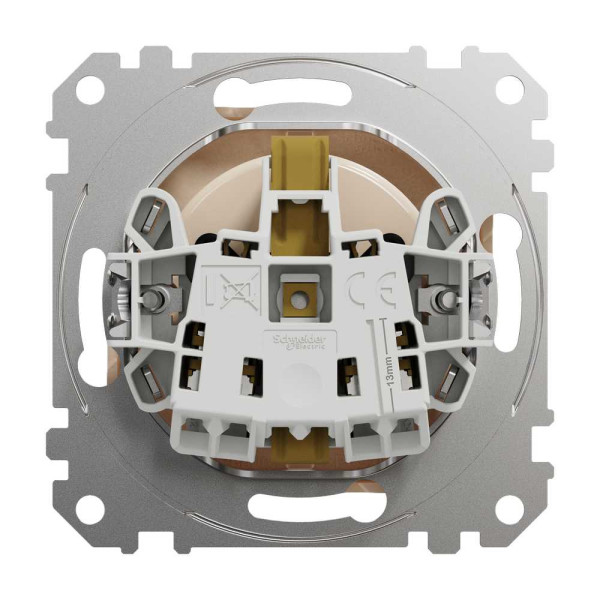 Розетка з заземленням та зі шторками Бежевий Sedna Design Schneider Electric SDD112022