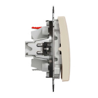 Кнопка на два напрямки Бежевий Sedna Design Schneider Electric SDD112116