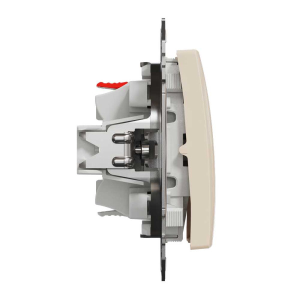 Кнопка на два напрямки Бежевий Sedna Design Schneider Electric SDD112116