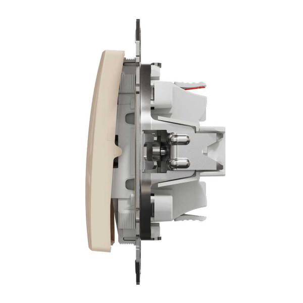Кнопка на два напрямки Бежевий Sedna Design Schneider Electric SDD112116