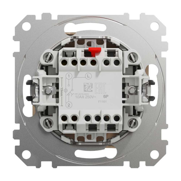 Кнопка на два напрямки Бежевий Sedna Design Schneider Electric SDD112116