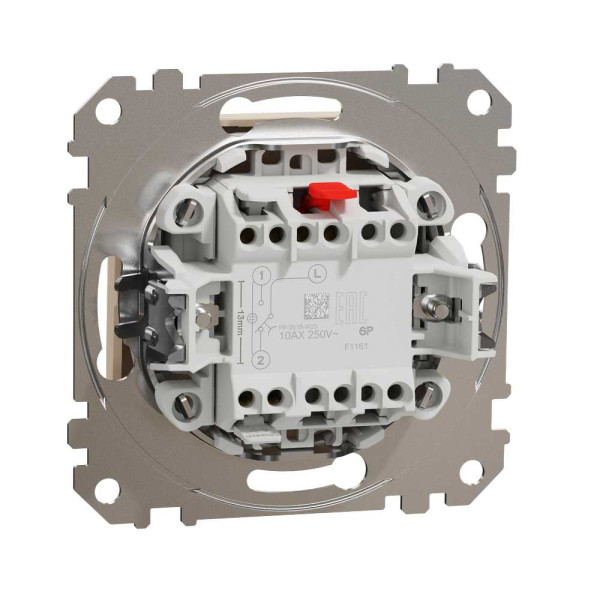 Кнопка на два напрямки Бежевий Sedna Design Schneider Electric SDD112116