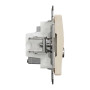 SDD112469T. Розетка RJ45 категорія 6 UTP -TV Бежевий Sedna Design Schneider Electric SDD112469T