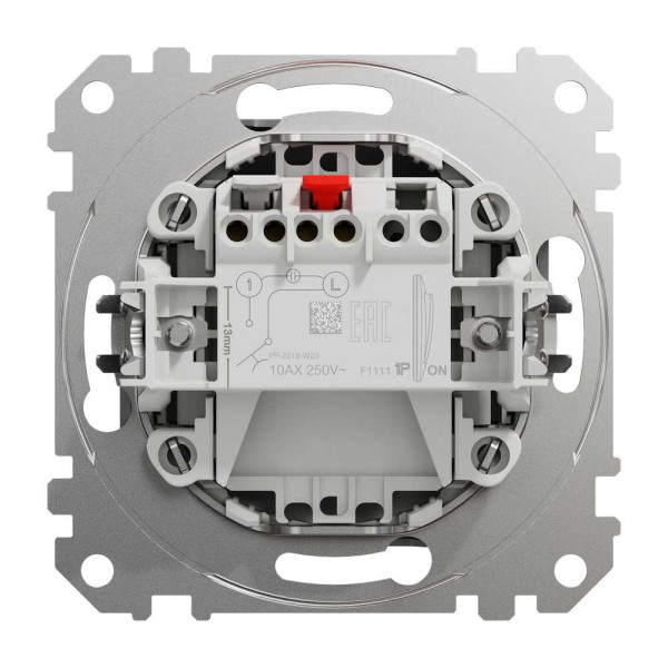 Кнопка Алюміній Sedna Design Schneider Electric SDD113111