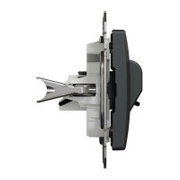 Аудіорозетка Чорний Sedna Design Schneider Electric SDD114411