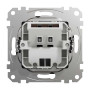 Розетка для виводу кабеля Чорний Sedna Design Schneider Electric SDD114903