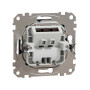 Розетка для виводу кабеля Чорний Sedna Design Schneider Electric SDD114903