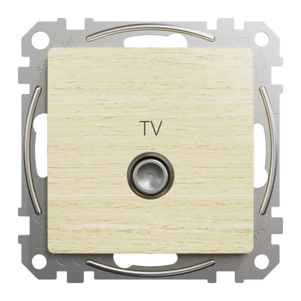 TV-розетка, Sedna Design & Elements, Береза - імітація дерева, SDD180471 Schneider Electric