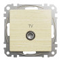 TV-розетка, Sedna Design & Elements, Береза - імітація дерева, SDD180471 Schneider Electric