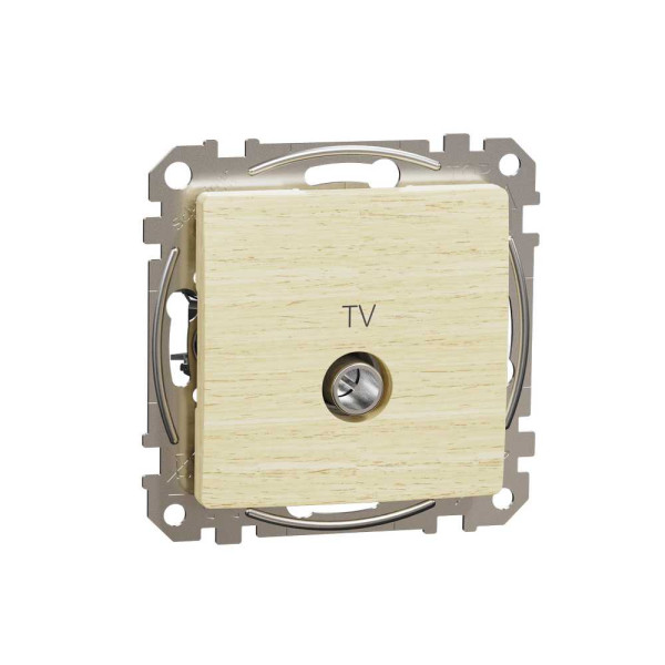 TV-розетка, Sedna Design & Elements, Береза - імітація дерева, SDD180471 Schneider Electric