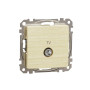 TV-розетка, Sedna Design & Elements, Береза - імітація дерева, SDD180471 Schneider Electric