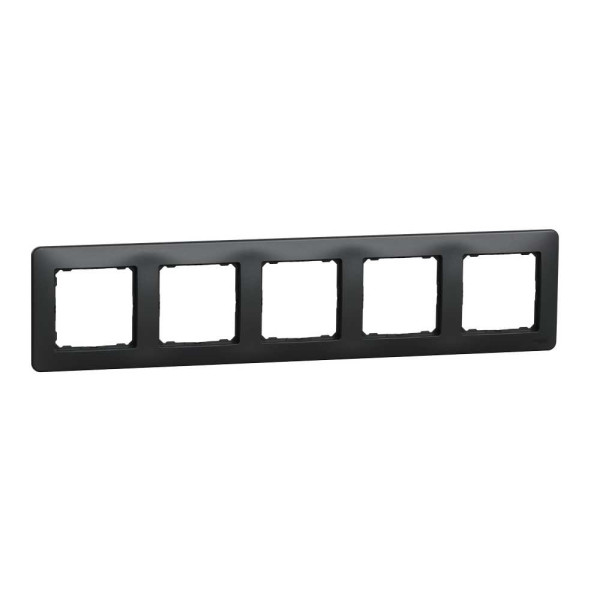 Рамка 5-постова Чорний Sedna Design Schneider Electric SDD314805