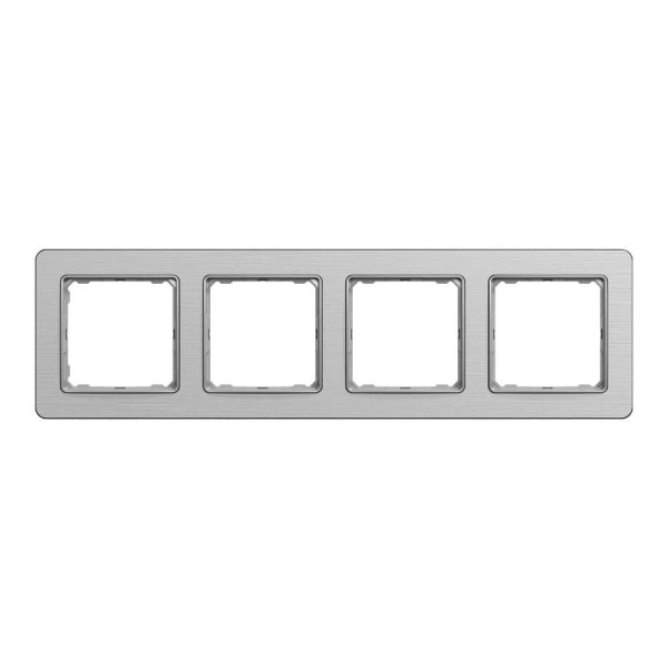 Рамка 4-постова  Матовий алюміній Sedna Elements Schneider Electric SDD370804