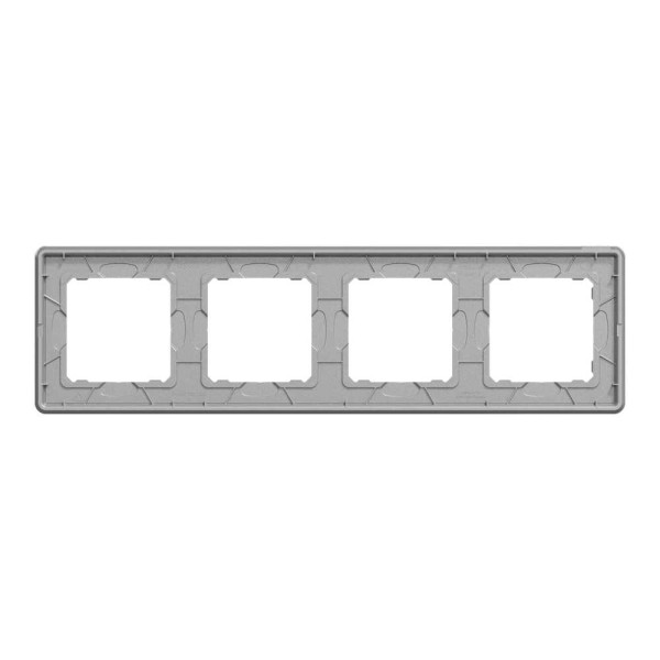 Рамка 4-постова  Матовий алюміній Sedna Elements Schneider Electric SDD370804