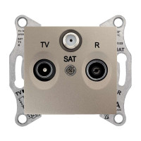 TV/R/SAT РОЗЕТКА ПРОХІДНА SEDNA ТИТАН, SDN3501468