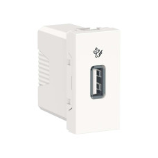Розетка USB 1 модуль білий, NU342818