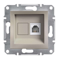 РОЗЕТКА ТЕЛЕФОННАЯ RJ11 ASFORA БРОНЗА, EPH4100169