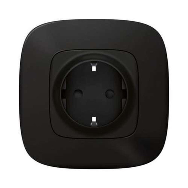 752894. Valena Allure with NETATMO. Розумна розетка 2К+З 16А 230В. Колір Антрацит
