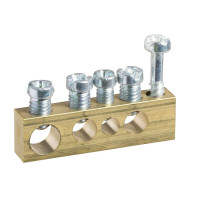 КЛЕМНІ КОЛОДКИ НЕІЗОЛЬОВАНІ, ГВИНТОВЕ КРІПЛЕННЯ М4, 1x16+2x10+1x6, MIP99037