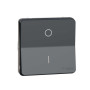 Механізм перемикача двохполюсний IP55, чорний, Mureva Styl Schneider Electric MUR35034