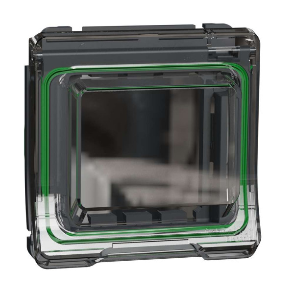 Кришка бокса для Unica New IP55, чорний, Mureva Styl Schneider Electric MUR35110