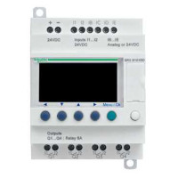 SR3B102BD. Інтелектуальне логічне програмоване реле Zelio Logic 10 вх/вих =24В дисплей+годинник