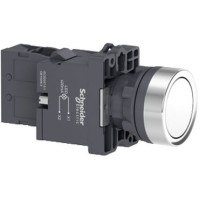 Кнопка із підсвічуванням, LED, 380В, Білий, 1НО. XA2EW31Q1