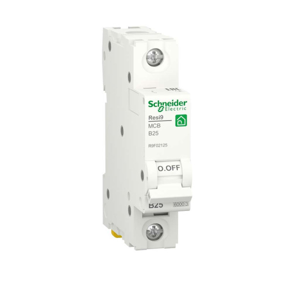 Автоматичний вимикач RESI9 Schneider Electric 25 A, 1P, крива В, 6кА, R9F02125