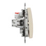 Одноклавішний вимикач, бежевий, Sedna Design&Elements,SDD112101 Schneider Electric