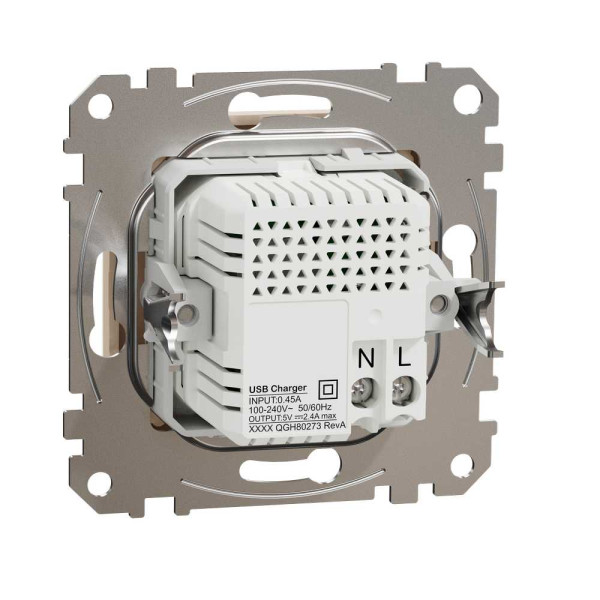 USB розетка тип A+C 2,4A Бежевий Sedna Design Schneider Electric SDD112402