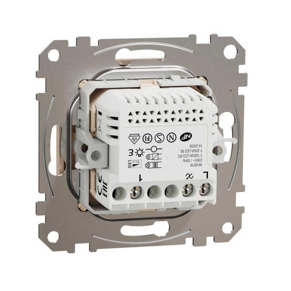 Універсальний поворотний димер для світлодіодних ламп Бежевий Sedna Design Schneider Electric SDD112502