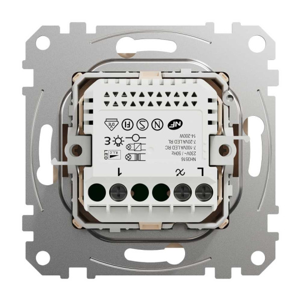 Універсальний поворотний димер для світлодіодних ламп Бежевий Sedna Design Schneider Electric SDD112502