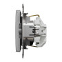Розетка з заземленням та зі шторками Алюміній Sedna Design Schneider Electric SDD113022