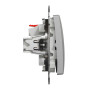 Одноклавішний вимикач, Алюміній, Sedna Design&Elements,SDD113101 Schneider Electric