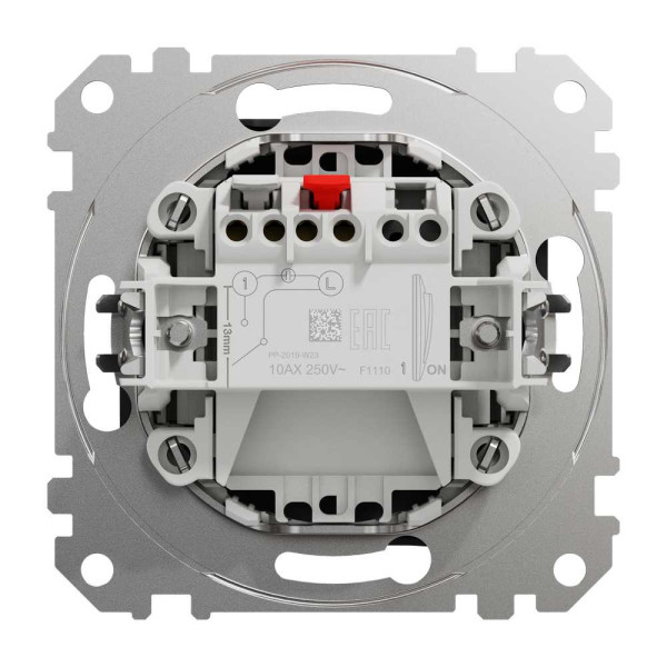Одноклавішний вимикач, Чорний, Sedna Design&Elements,SDD114101 Schneider Electric