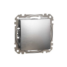 Одноклавішний вимикач, Матовий алюміній, Sedna Design&Elements,SDD170101 Schneider Electric