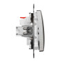 Одноклавішний вимикач, Матовий алюміній, Sedna Design&Elements,SDD170101 Schneider Electric