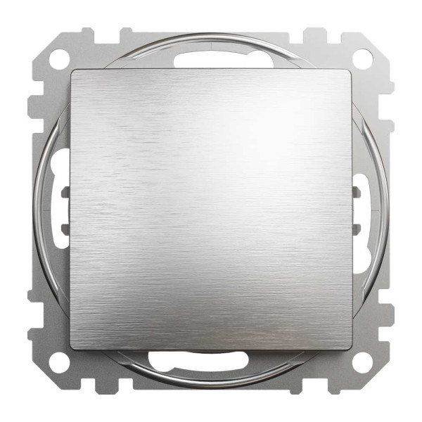 Одноклавішний вимикач, Матовий алюміній, Sedna Design&Elements,SDD170101 Schneider Electric