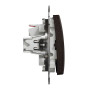 Двоклавішний вимикач Венге Sedna Design Schneider Electric SDD181105