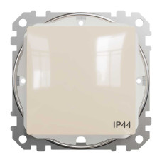 Одноклавішний перемикач IP44 Бежевий Sedna Design Schneider Electric SDD212106