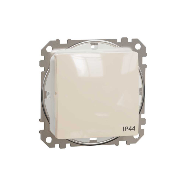 Одноклавішний перемикач IP44 Бежевий Sedna Design Schneider Electric SDD212106