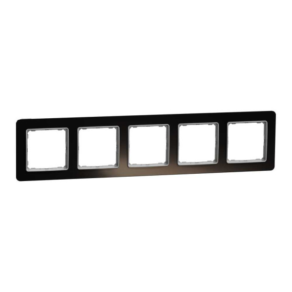 Рамка 5-постова  Штучне чорне скло Sedna Elements Schneider Electric SDD361805