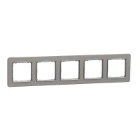 Рамка 5-постова Матовий алюміній Sedna Elements Schneider Electric SDD370805