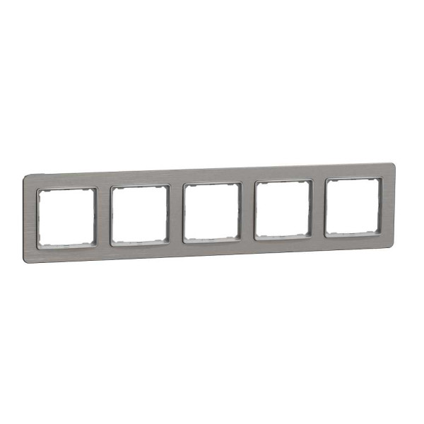 Рамка 5-постова  Матовий алюміній Sedna Elements Schneider Electric SDD370805