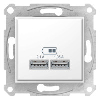 USB РОЗЕТКА SEDNA SEDNA 2,1A БІЛА, SDN2710221