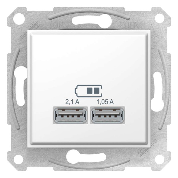 USB РОЗЕТКА SEDNA  SEDNA 2,1A БІЛА, SDN2710221