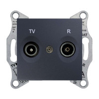 TV/R РОЗЕТКА ПРОХІДНА SEDNA ГРАФІТ, SDN3301870